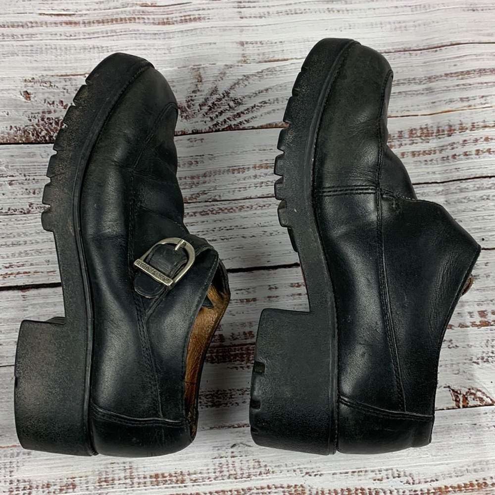 Harley Davidson short black ankle boots size 7 - Picture 5 of 11